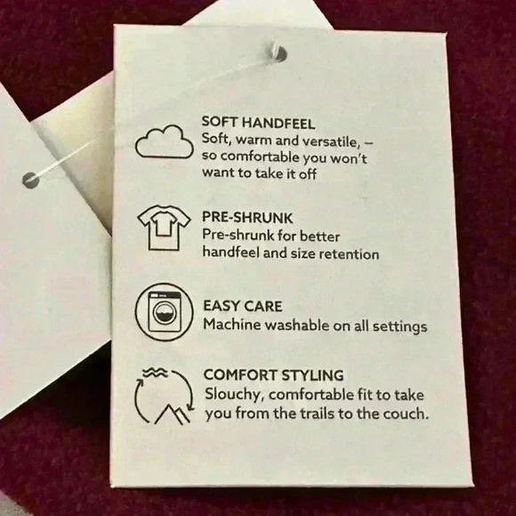 NWT Surf & Swim Co Burgundy & Navy Quarter Zip Polar Fleece w/ Pockets Mens XXL - Picture 11 of 12